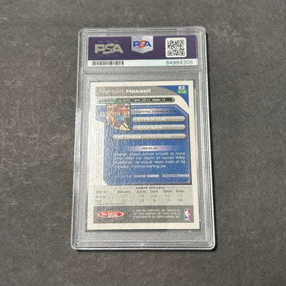 2004-05 Topps Total #93 Trenton Hassell Signed Card AUTO PSA Slabbed Minnesota T