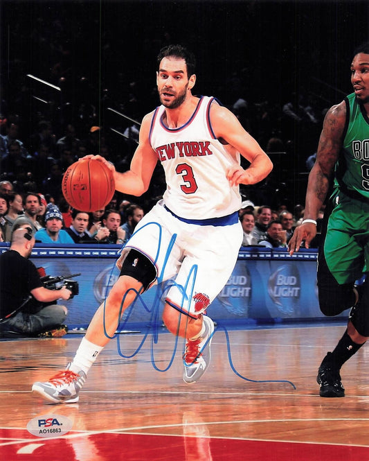 Jose Calderon signed 8x10 photo PSA/DNA New York Knicks Autographed