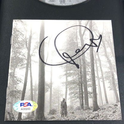 Taylor Swift Signed CD Cover Framed PSA/DNA Folklore Autographed