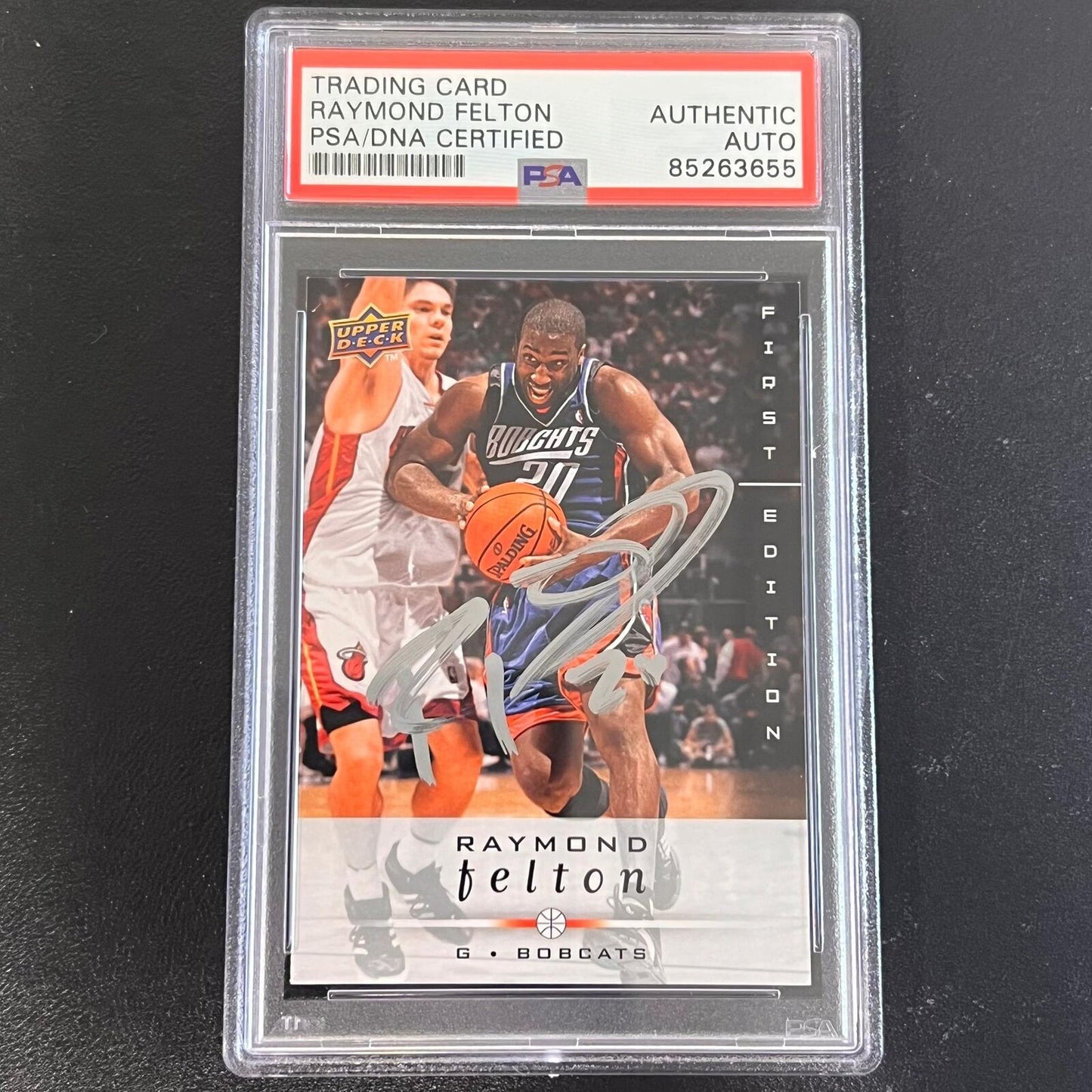 2008-09 Upper Deck First Edition Basketball #20 Raymond Felton Signed Card AUTO