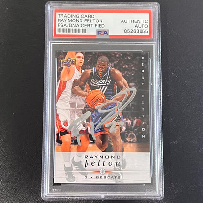 2008-09 Upper Deck First Edition Basketball #20 Raymond Felton Signed Card AUTO