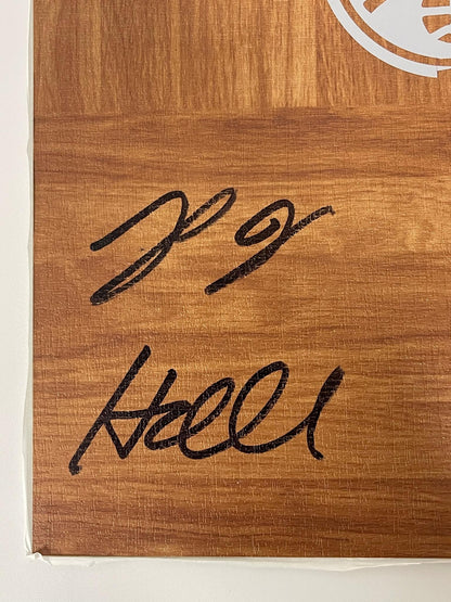 PJ Hall Signed Floorboard PSA/DNA Autographed Denver Nuggets