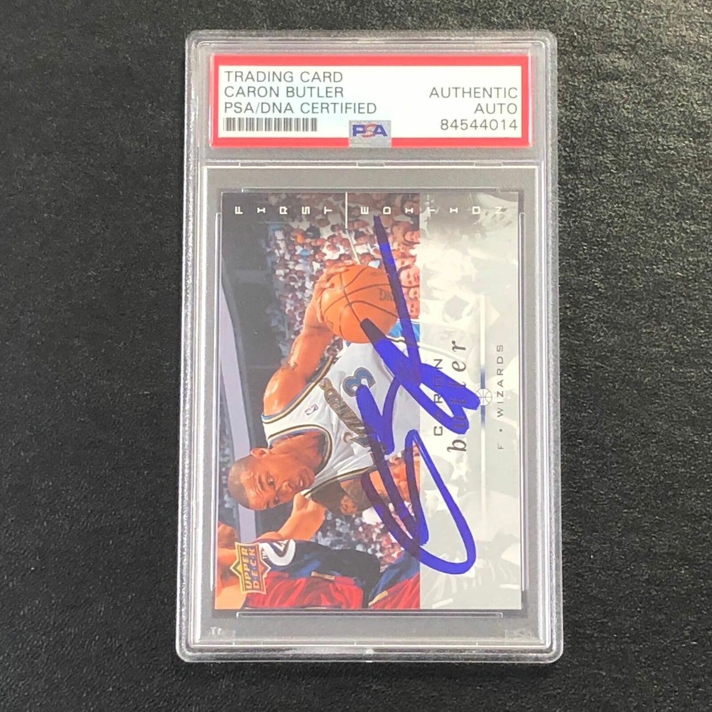 2008-09 Upper Deck First Edition #197 Caron Butler Signed Card AUTO PSA Slabbed