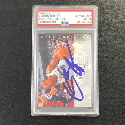 2008-09 Upper Deck First Edition #197 Caron Butler Signed Card AUTO PSA Slabbed