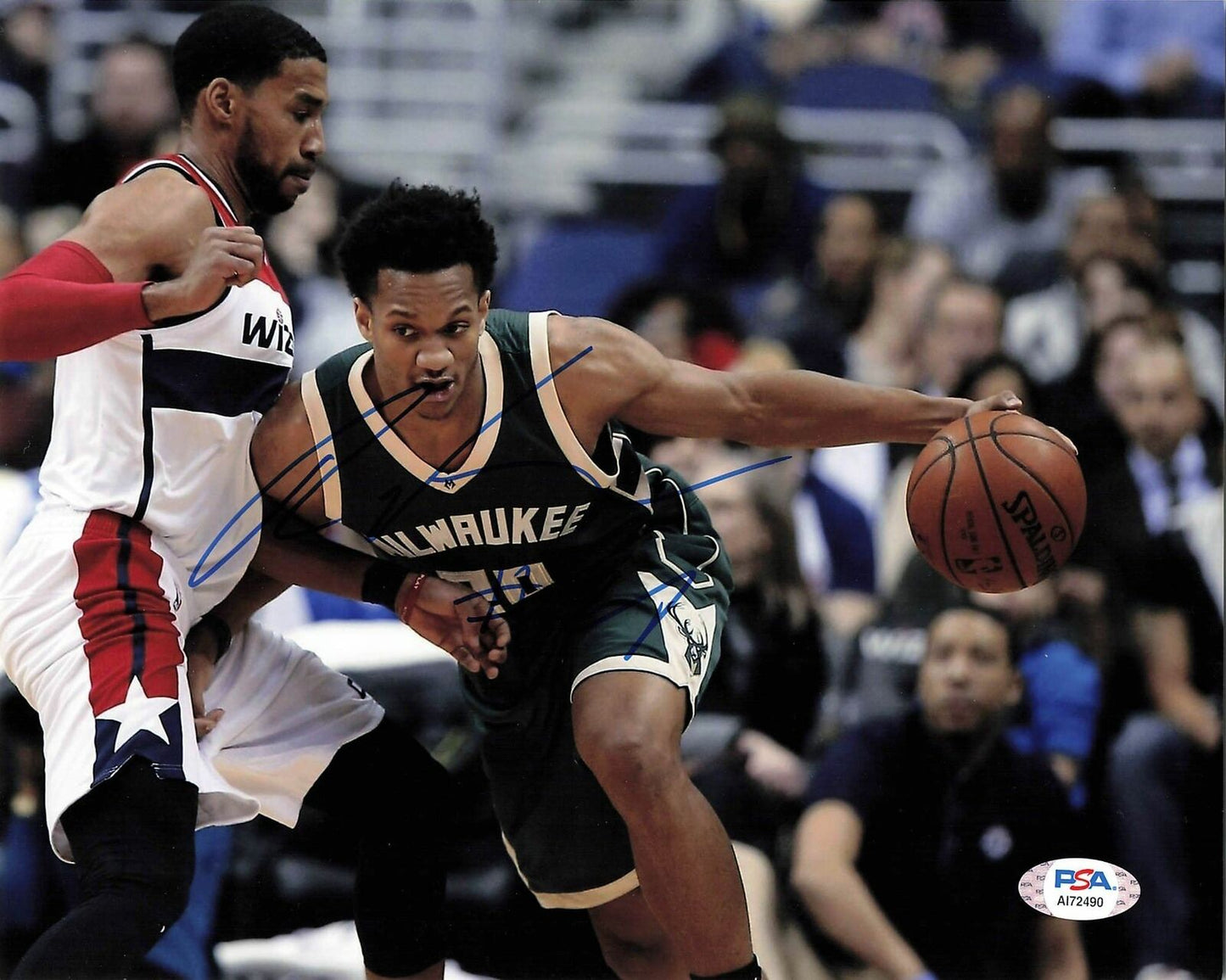 Rashad Vaughn signed 8x10 photo PSA/DNA Bucks Autographed