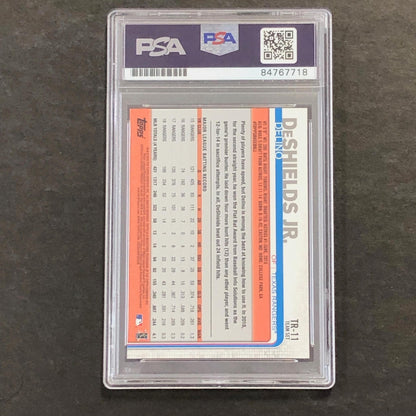 2019 Topps Team Edition #TR-11 Delino DeShields Jr. Signed Card AUTO PSA Slabbed