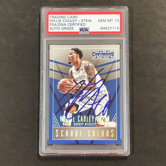 2015-16 Contenders Draft Picks #50 Willie Cauley-Stein Signed Card AUTO GRADE 10