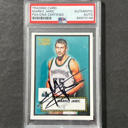 2005-06 Topps Style 1952 #16 Marko Jaric Signed Card AUTO PSA Slabbed Timberwolv