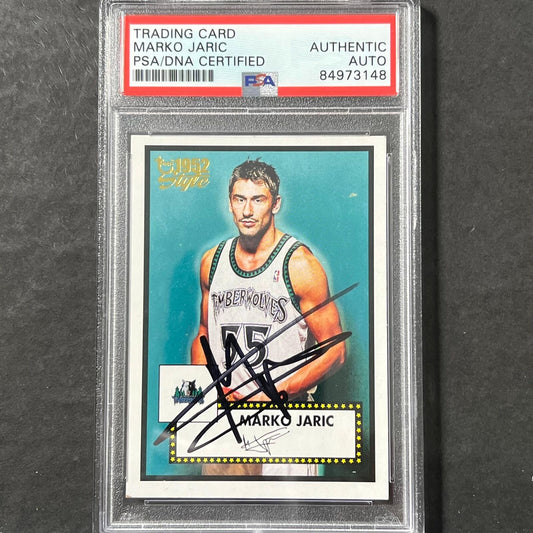 2005-06 Topps Style 1952 #16 Marko Jaric Signed Card AUTO PSA Slabbed Timberwolv