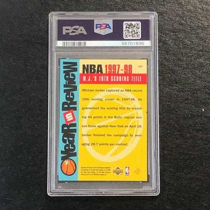 1998 UD Choice #189 Michael Jordan PSA 5 EX Bulls