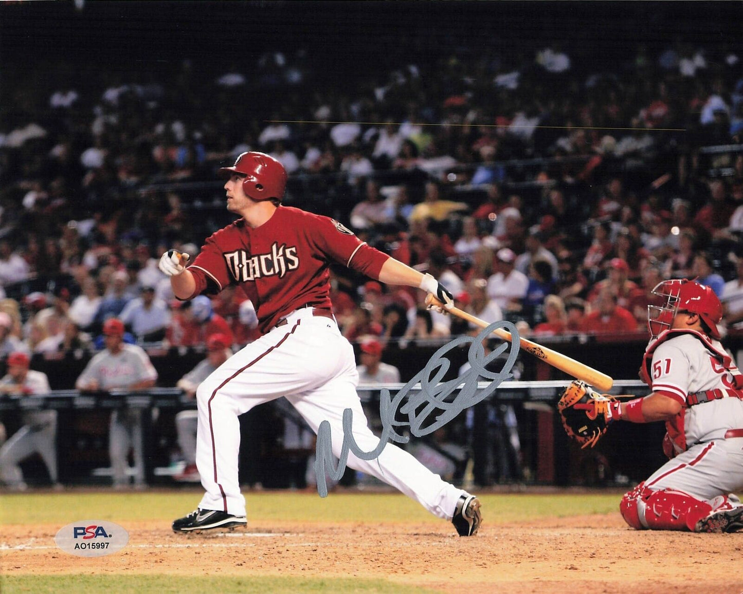 MARK REYNOLDS Signed 8x10 Photo PSA/DNA Arizona Diamondbacks Autographed