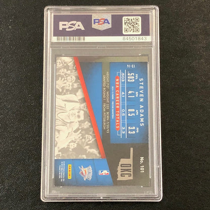 2014-15 Panini Prestige #101 Steven Adams Signed Card Auto PSA/DNA Slabbed Thund