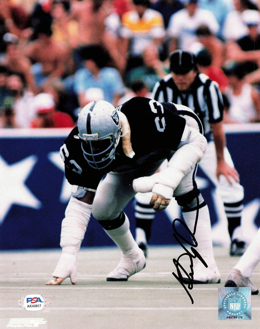 GENE UPSHAW signed 8x10 photo PSA/DNA Oakland Raiders Autographed