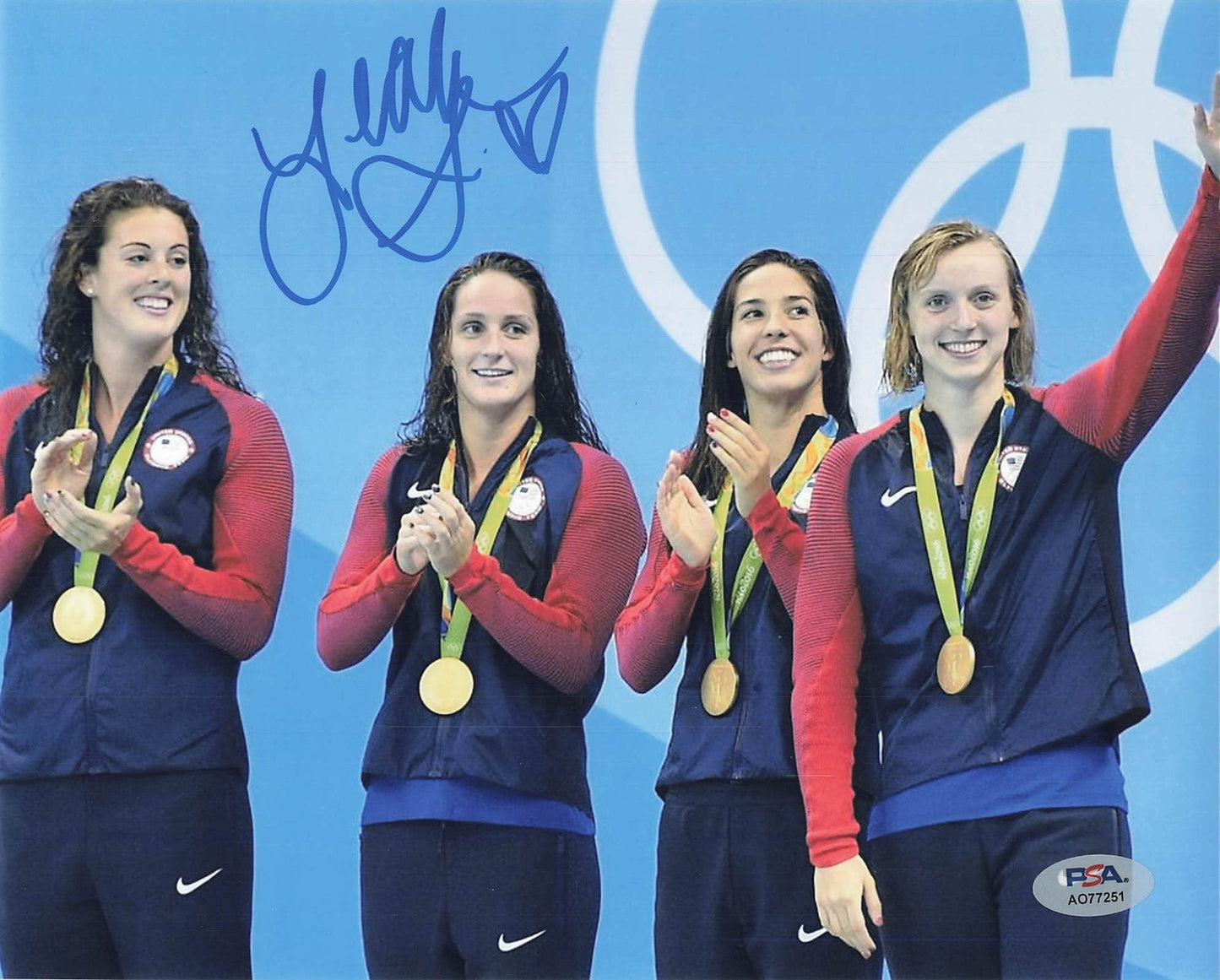 Leah Smith signed 8x10 photo PSA/DNA Autographed Swimming