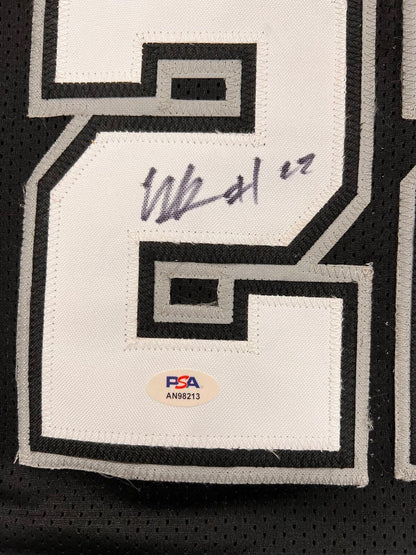 Malaki Branham signed jersey PSA/DNA San Antonio Spurs Autographed