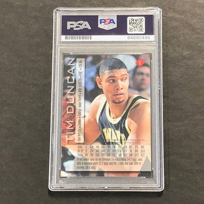 1997 Collectors Edge #1 Tim Duncan Signed AUTO PSA/DNA Slabbed Autographed