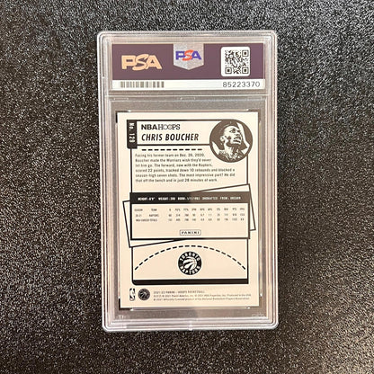 2020-21 Panini Hoops #129 Chris Boucher Signed Card AUTO PSA Slabbed Raptors