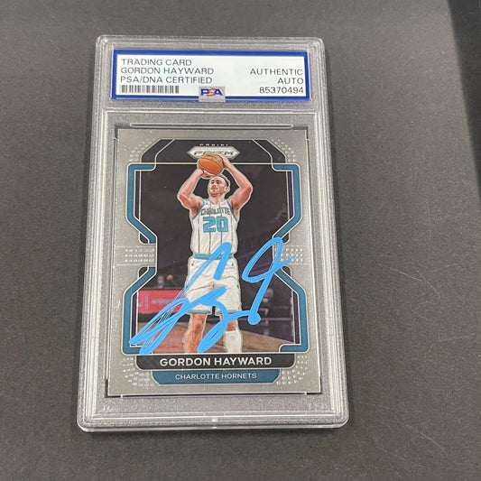 2021-22 Panini Prizm #106 Gordon Hayward Signed AUTO PSA Slabbed Hornets