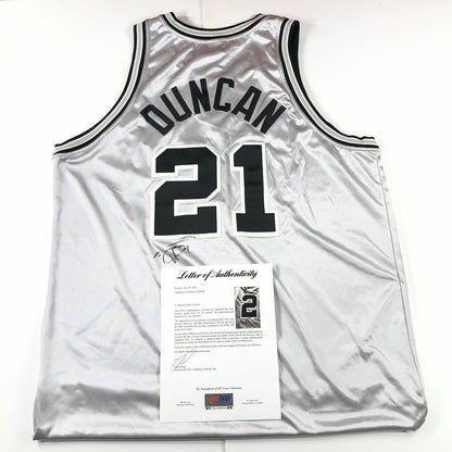 Tim Duncan signed jersey PSA/DNA LOA San Antonio Spurs Autographed