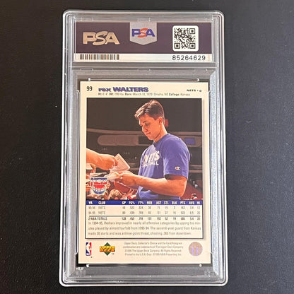 1995-96 Upper Deck Collector's Choice #99 Rex Walters Signed Card AUTO PSA/DNA S