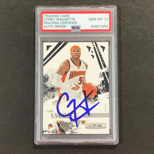 2009-10 Panini Rookies & Stars #29 Corey Maggette Signed Card AUTO 10 PSA Slabbe