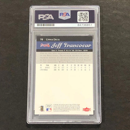 2005 Fleer Jeff Francoeur #70 Signed Card AUTO PSA Slabbed