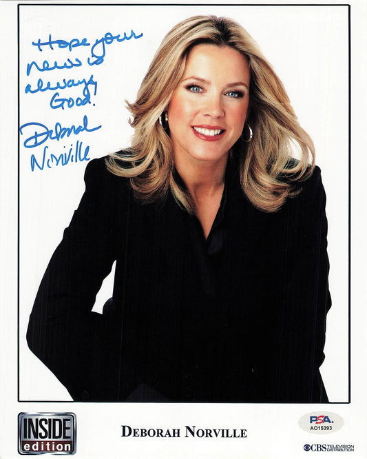 Deborah Norville signed 8x10 photo PSA/DNA Autographed Journalist/Businesswoman