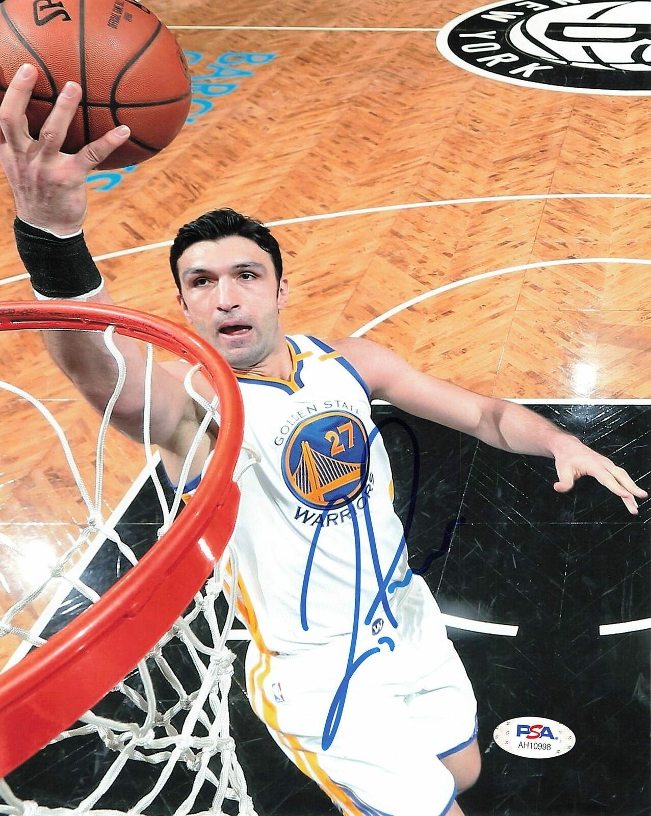 Zaza Pachulia signed 8x10 photo PSA/DNA Golden State Warriors Autographed