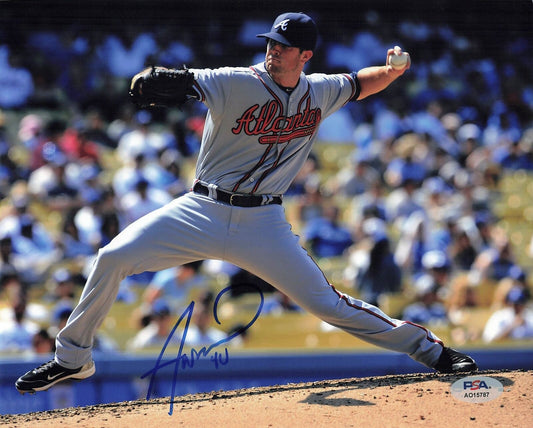 ALEX WOOD signed 8x10 photo PSA/DNA Atlanta Braves Autographed