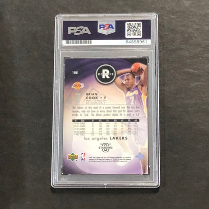 2003-04 Upper Deck #108 Brian Cook Signed Card AUTO PSA Slabbed Lakers