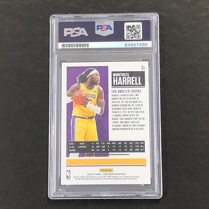 2020-21 NBA Panini Contenders #91 Montrezl Harrell Signed Card AUTO PSA Slabbed