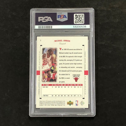 1998 SP Authentic #3 Michael Jordan PSA 8 NM-MT Bulls