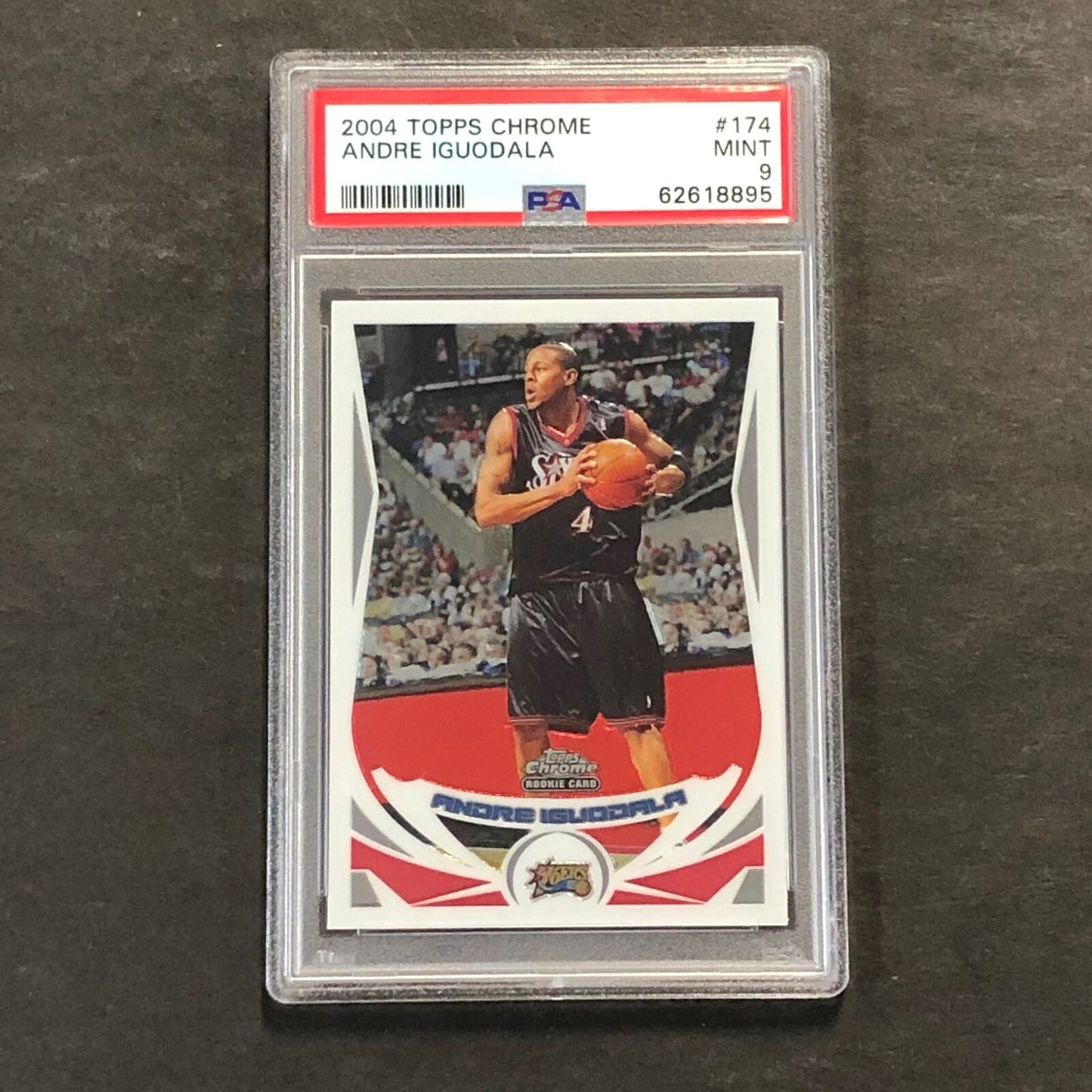 2004 Topps Chrome #174 Andrew Iguodala PSA 9 MINT