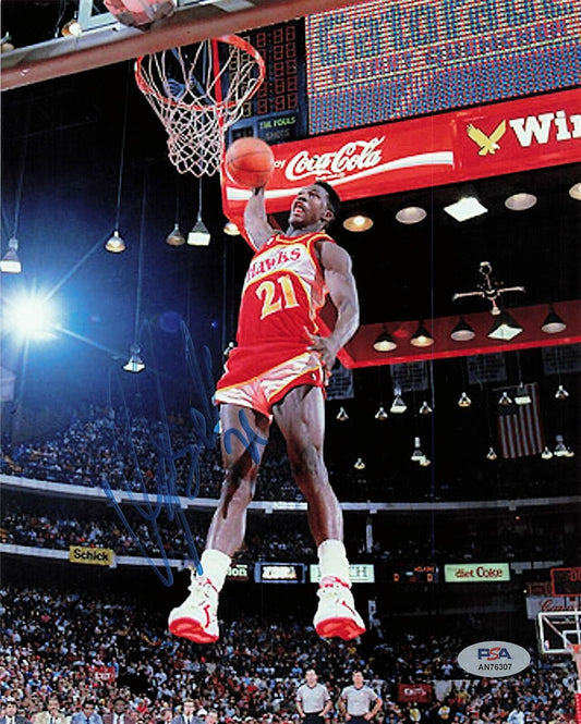 Dominique Wilkins signed 8x10 photo PSA/DNA Atlanta Hawks Autographed