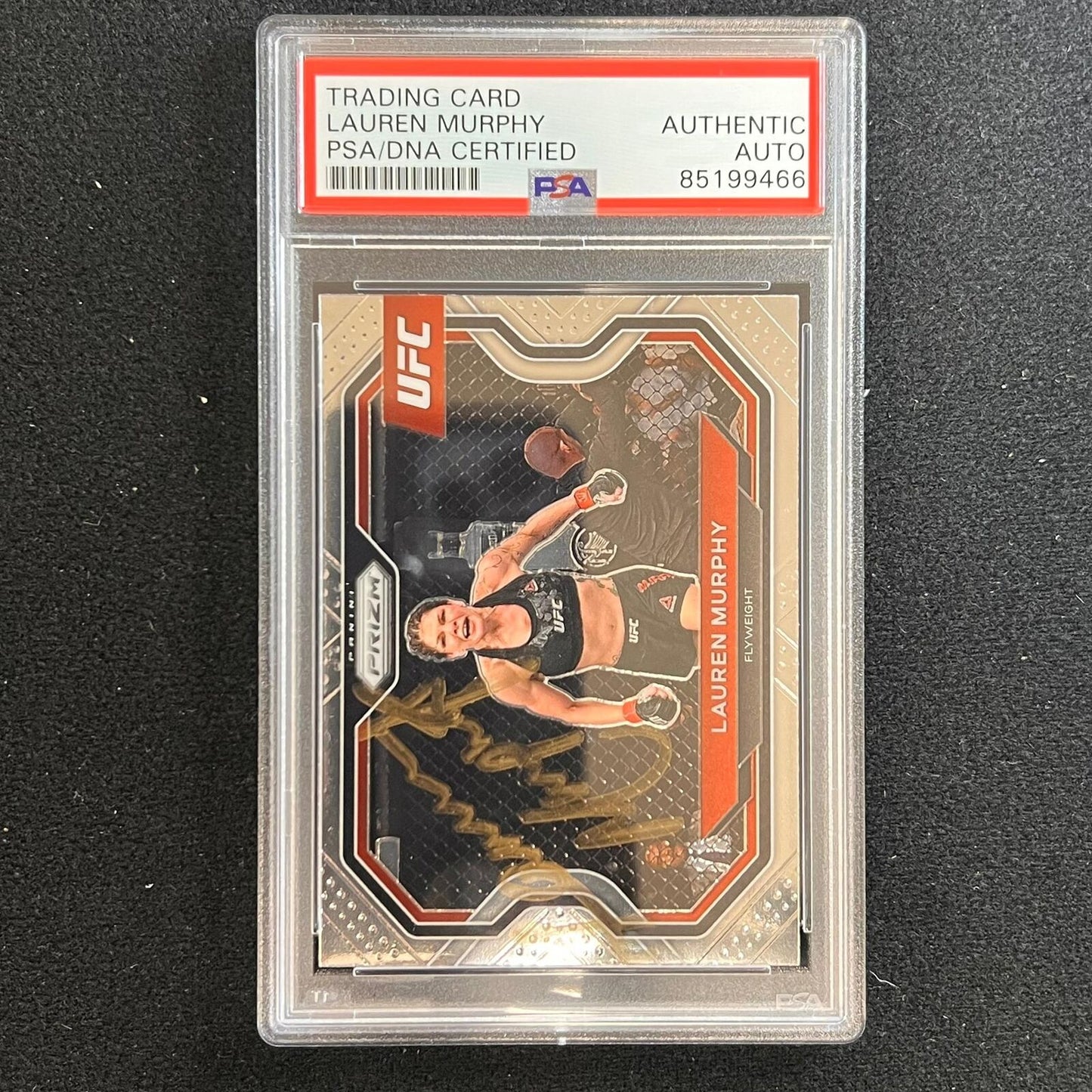 2021 Panini Prizm #191 Lauren Murphy Signed Card AUTO PSA Slabbed UFC Flyweight