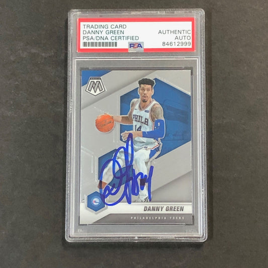2020-21 Panini Mosaic #83 DANNY GREEN Signed Card AUTO PSA Slabbed 76ers