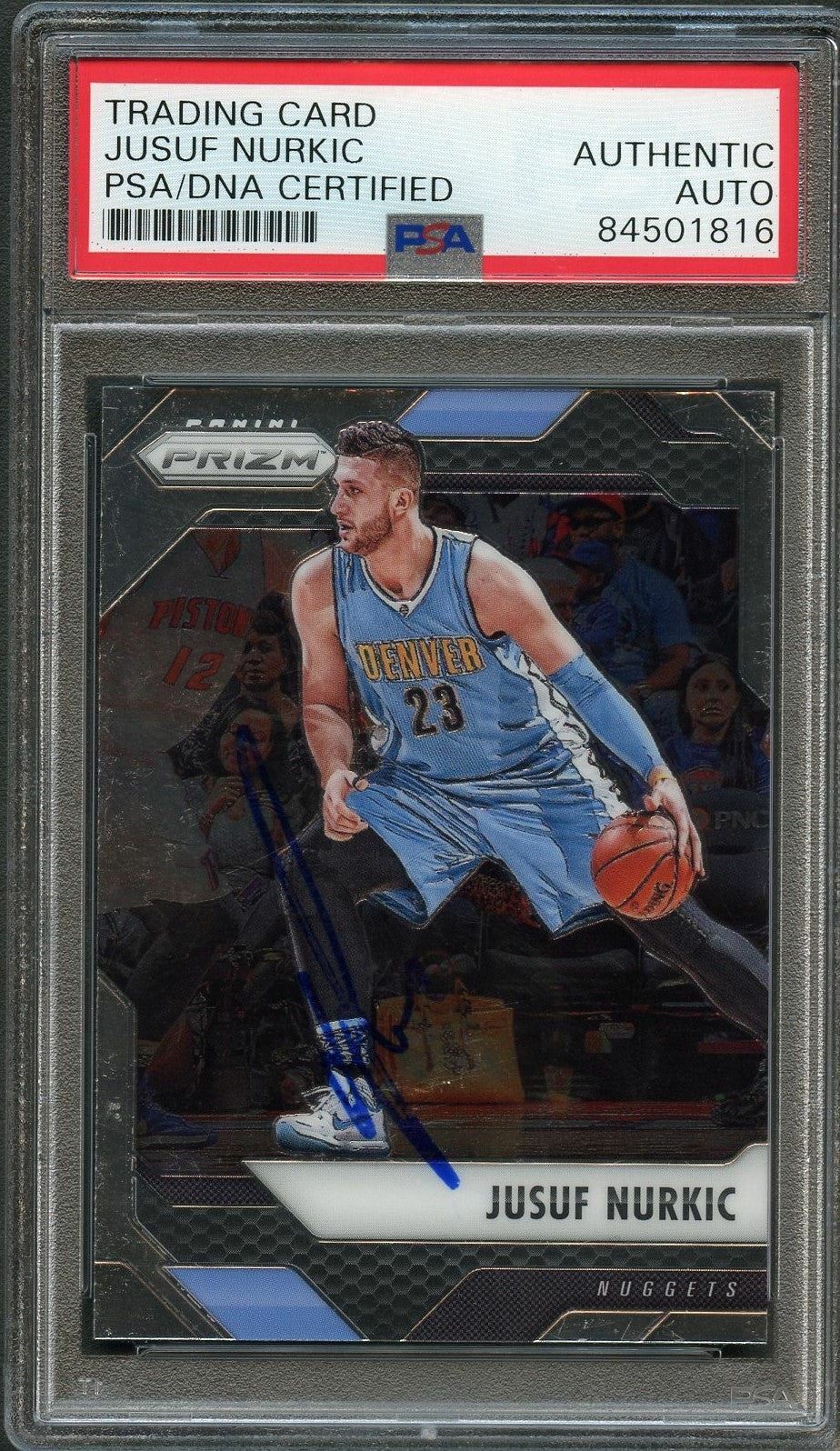 2016-17 Panini Prizm #177 JUSUF NURKIC Signed AUTO PSA Slabbed Nuggets