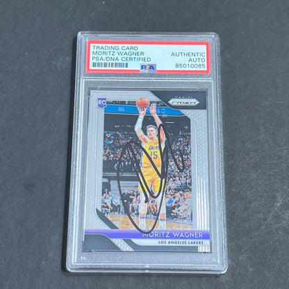 2018-19 Panini Prizm #284 Moritz Wagner AUTO PSA Slabbed RC Lakers