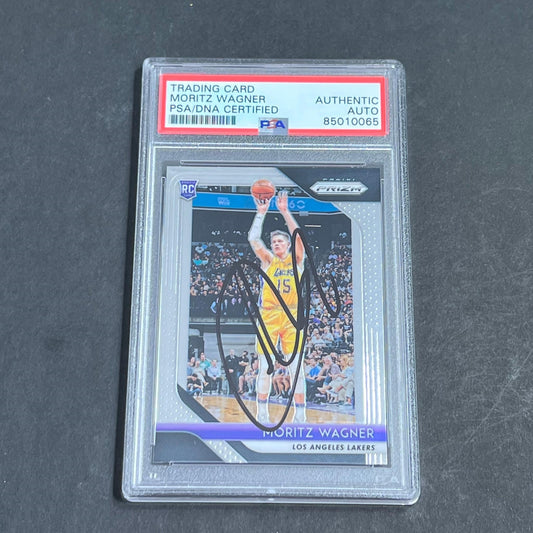 2018-19 Panini Prizm #284 Moritz Wagner AUTO PSA Slabbed RC Lakers