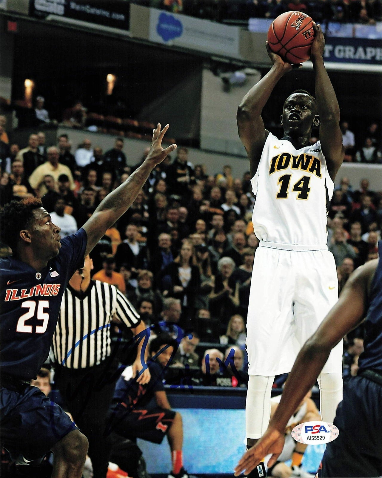 Peter Jok signed 8x10 photo PSA/DNA Iowa Hawkeyes Autographed