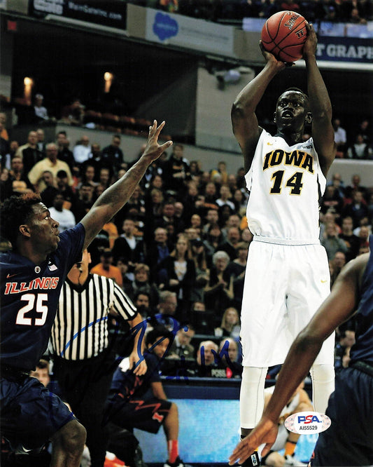 Peter Jok signed 8x10 photo PSA/DNA Iowa Hawkeyes Autographed
