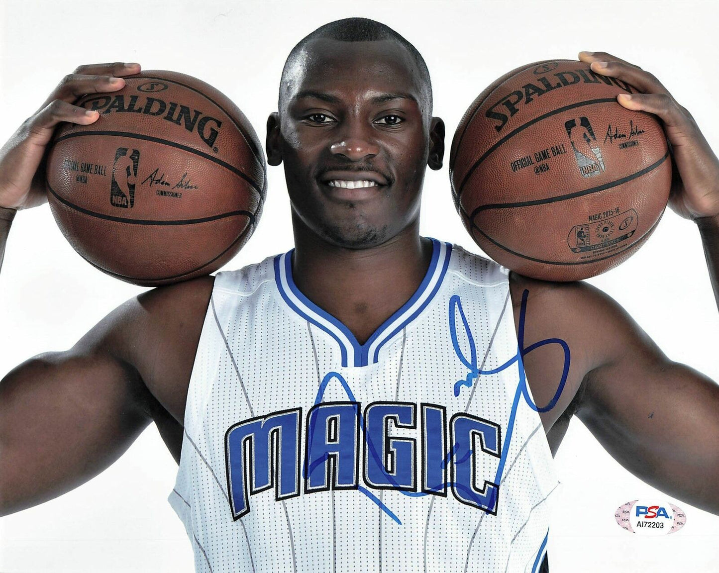 Bismack Biyombo signed 8x10 photo PSA/DNA Orlando Magic Autographed