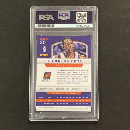 2012-13 Panini #30 Channing Frye Signed Card AUTO 10 PSA Slabbed Suns