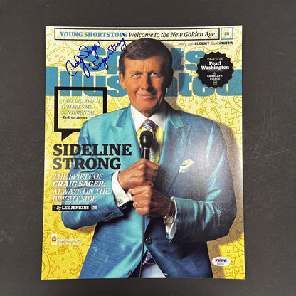 Craig Sager signed 11x14 photo PSA/DNA Sports Illustrated Autographed