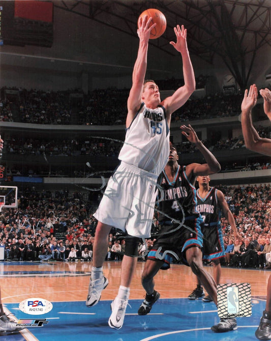 Raef LaFrentz signed 8x10 photo PSA/DNA Dallas Mavericks Autographed