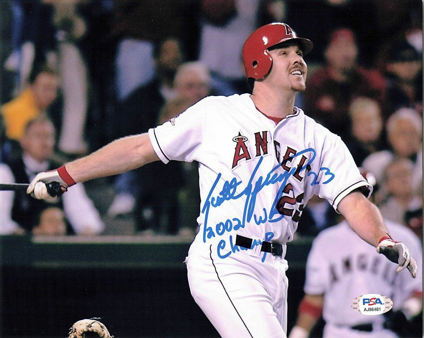 SCOTT SPIEZIO signed 8x10 photo PSA/DNA Los Angeles Angels Autographed