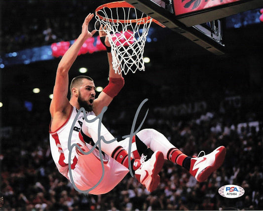 Jonas Valanciunas signed 8x10 photo PSA/DNA Toronto Raptors Autographed