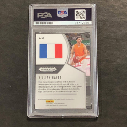 2020-21 Panini Prizm Draft Picks #52 Killian Hayes Signed Card AUTO PSA Slabbed