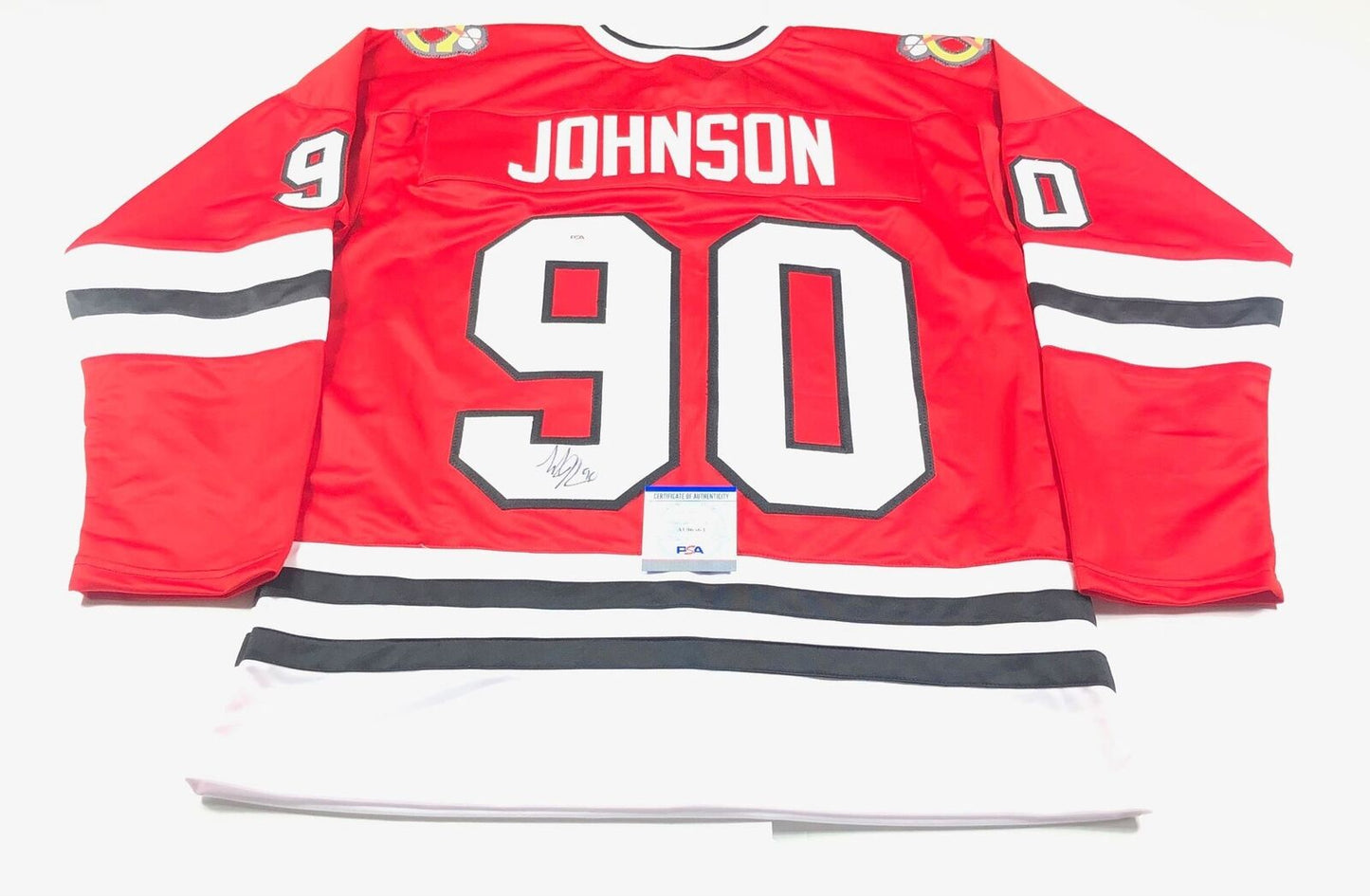 TYLER JOHNSON signed Jersey PSA/DNA Chicago Blackhawks Autographed