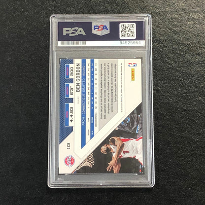 2010-11 Panini Threads #113 Ben Gordon Signed Card AUTO PSA Slabbed Pistons
